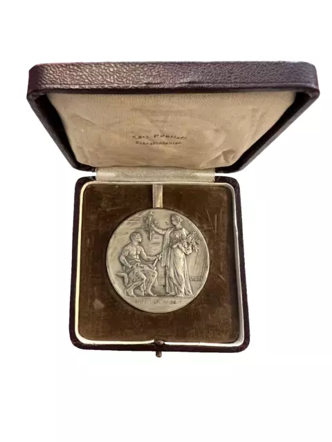 München Silber Verdienstmedaille o.J. Bayerischer Industriellen Verband mit Etui