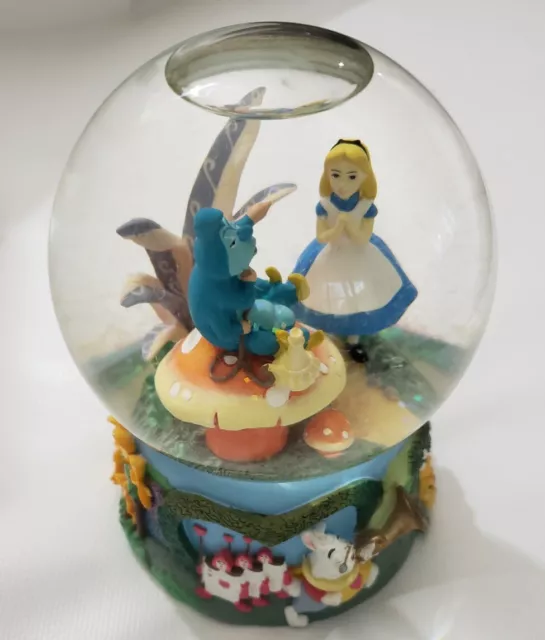 Disney Enesco Alice In Wonderland Snowglobe With Caterpillar Musical *I’m Late* Disney Enesco Alice In Wonderland Snowglobe With Caterpillar Musical *I’m Late*