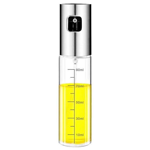 Pulvérisateur D'Huile 180ml OTYMIOW - Pour Friteuse à Air Et Cuisine - Verre Et PP Avec Brosse De Nettoyage