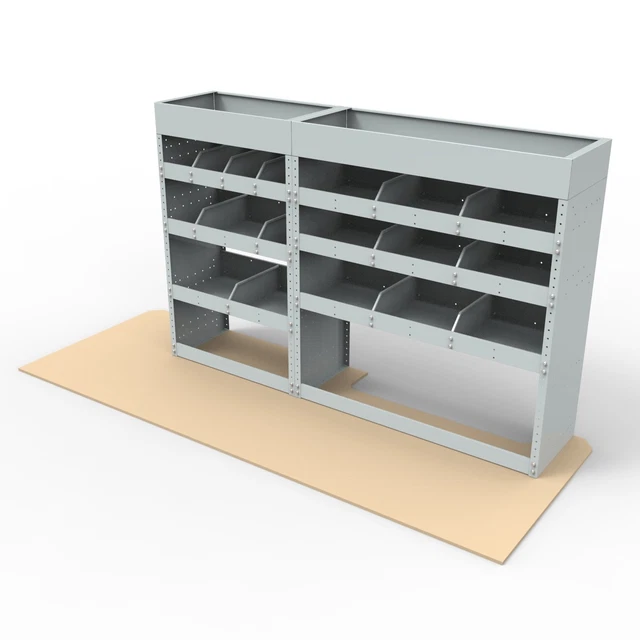 FORD TRANSIT CUSTOM Van Racking STEEL SHELVING RACKS 2 units SBK5.6 £