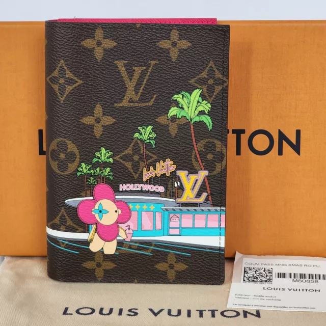 🍀Louis Vuitton Wallet & Passport Cover Card Holder Vivienne Holiday Hollywood