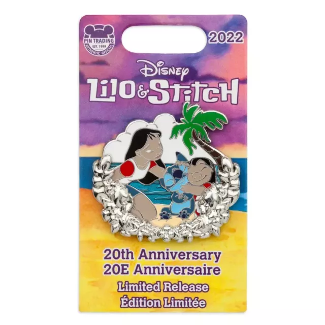 Disney Store Lilo & Stitch 20th Anniversary Limited Release Pin rare