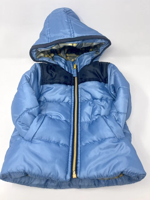 Boys Carters Blue Winter Jacket 12 Months