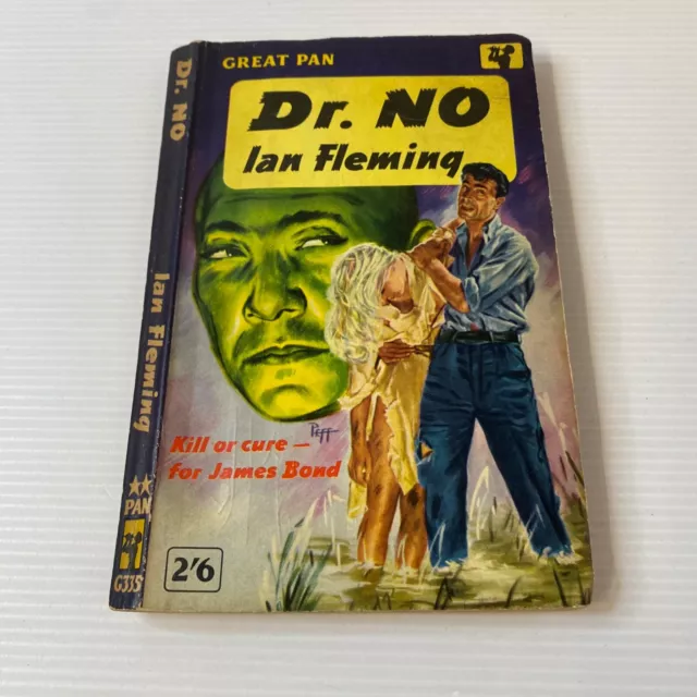 James Bond 007  Dr. No by Ian Fleming 1960 Vintage Pan Classic Spy Paperback