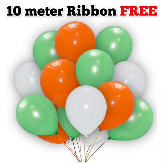 St. Patrick Day BALLOONS Latex Helium 50Pcs QUALITY Irish Ireland GREEN Decor UK