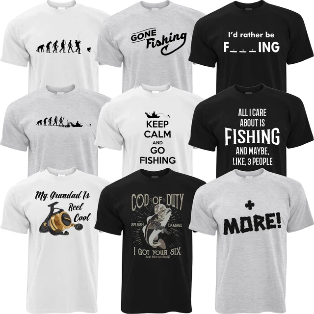 T-shirt da pesca divertente da uomo idee regalo per lui scherzo rude maglietta