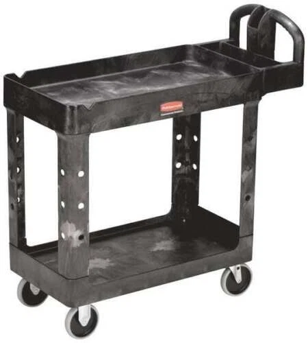 Rubbermaid FG450088 Black High Density Structural Foam Utility Cart