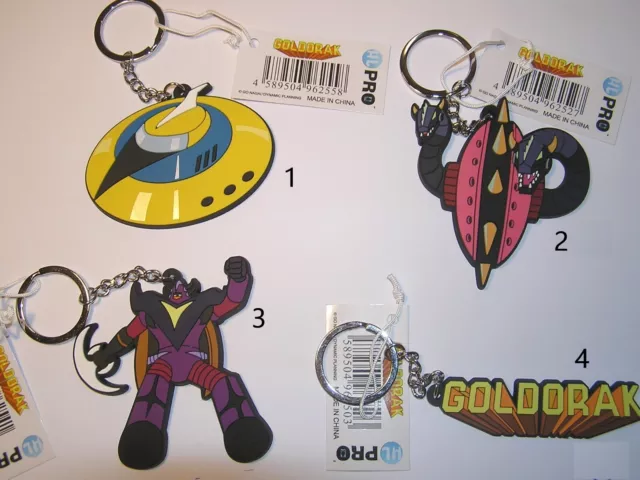 Porte clés officiel HLPro Goldorak 4 modèles Grendizer official keychains