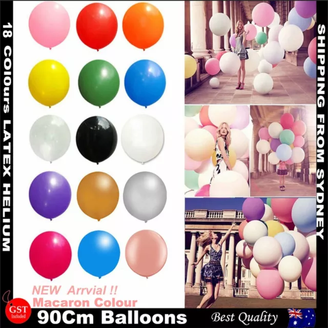 90cm Giant Jumbo Balloon Latex Retro Balloons Large Circular Birthday Wedding