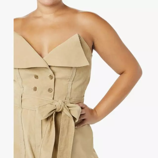 Making the Cut Corduroy Deconstructed Jumpsuit Beige NWT Size 3X Yannik Zamboni 3