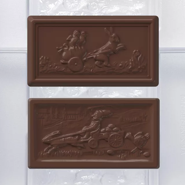 NEU! SCHOKOLADENFORM ZWEI OSTERTAFELN NEW chocolate mold ANTON REICHE # 195-154