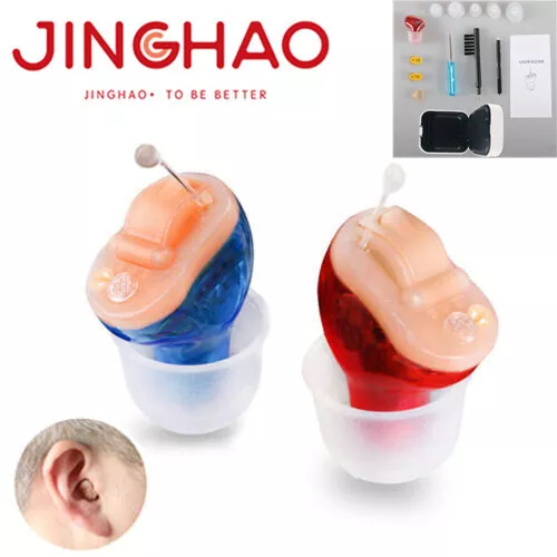 Mini in Ear Hearing Aid Invisible Digital CIC Sound Voice Amplifier Ear Aids Kit