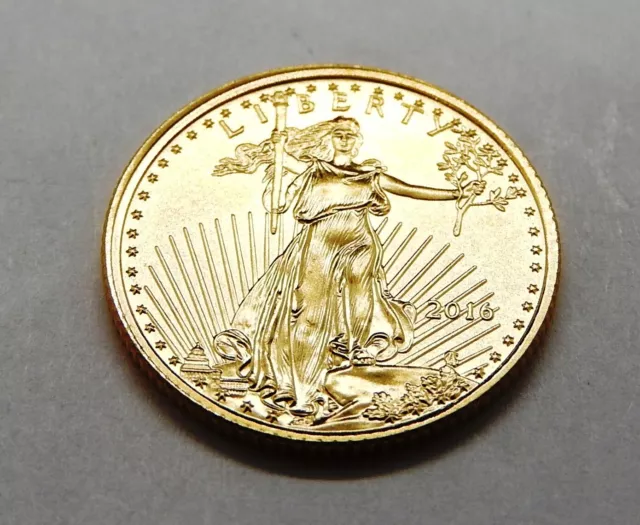 5 Dollars OR 900°/°° USA. Gold coin 5 $. 3,4 grammes. Liberty 2016. St Gaudens.