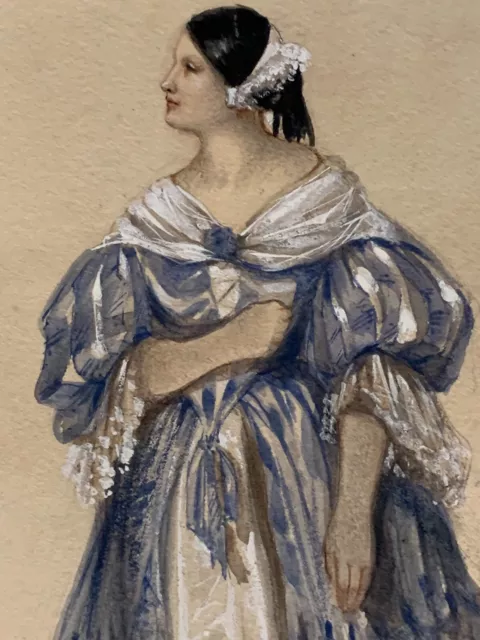 Portrait of Giulia Grisi as Elvira I Puritani 1846 by Lady Augusta Sarah Cadoga 3