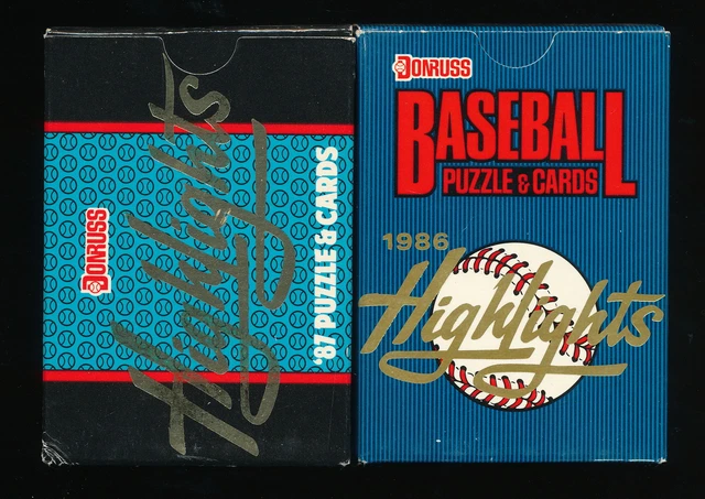 1986+1987 Donruss Highlights set lot -sealed- Bo Jackson/Mickey Mantle/McGwire