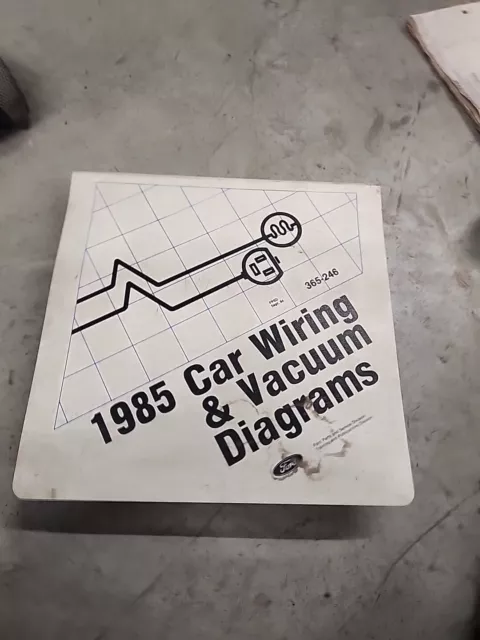 1985 Ford Car Wiring and Vacuum Diagrams Manual mustang t-bird