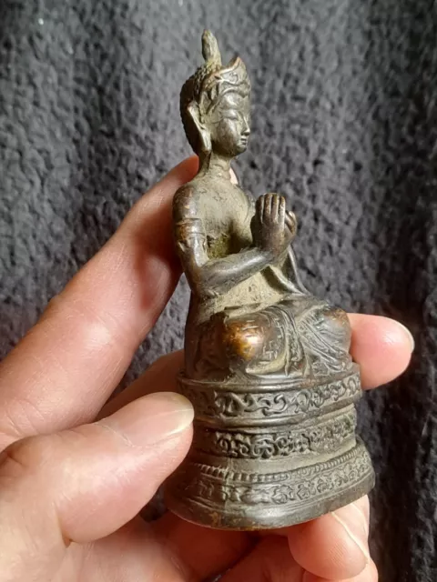 Tibetan Bronze Buddha Shakyamuni Amitabha Statue 2