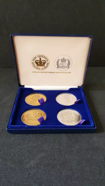 Queen Elizabeth II - Gold and Silver Jubilee Coins - The Tower Mint Proof 2002