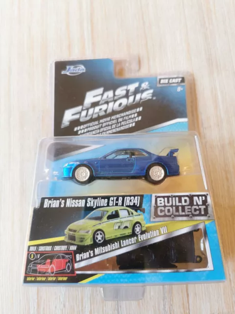 Jada Fast and Furious Build n Collect Brians Nissan Skyline GT-R R34