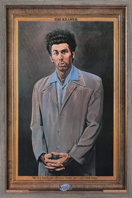 Seinfeld - Kramer Wall Poster, 22.375" X 34", Barnwood Framed Version Seinfeld - Kramer Wall Poster, 22.375" X 34", Barnwood Framed Version