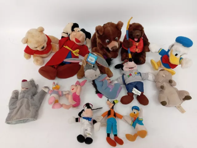 Walt Disney World Plush Bundle Job Lot Mickey Mouse Winnie The Pooh Baloo