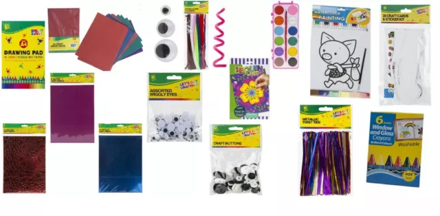 Kinder Kunsthandwerk Kits Aktivität kreative Farbe Aufkleber Stifte Indoor Spiel