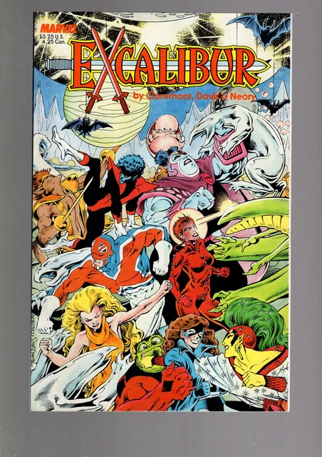Excalibur -  The Sword Is Drawn - Graphic Novel - Xmen   Series -  Marvel Comics