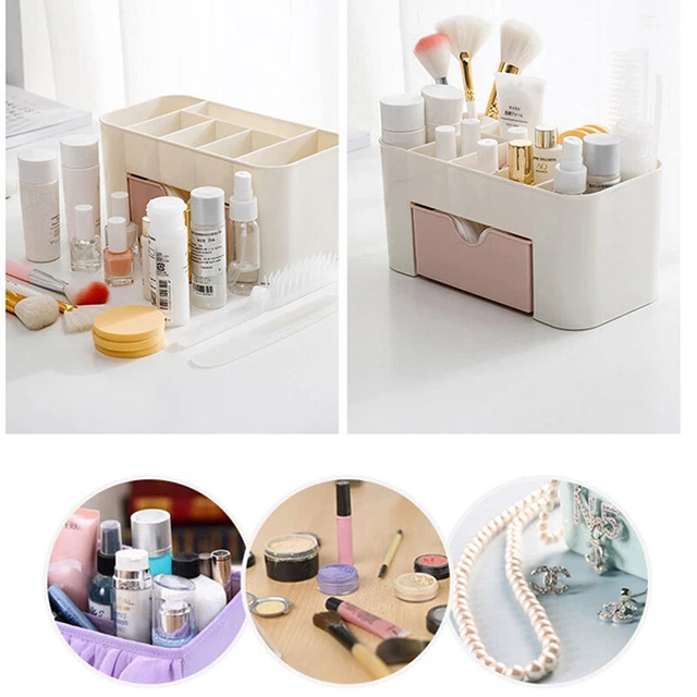 Cassetto desktop nordico scatola portaoggetti cosmetici spazzola trucco organizer gioielli CaH7