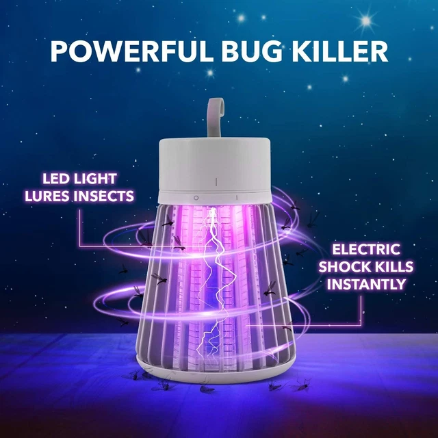 Moskito Killer Insektenvernichter USB Elektrisch LED Lampe Mückenfalle Licht UV
