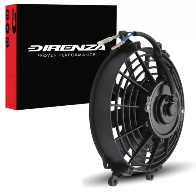 Direnza 9" Slimline Engine Bay Electric 12V Race Car Cooling Push Pull Fan Kit