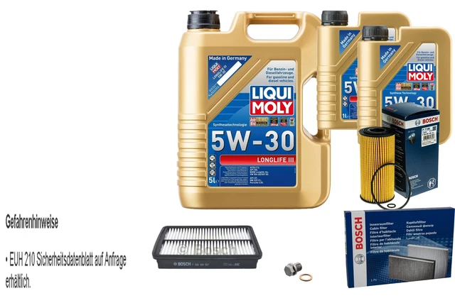 Liqui Moly Longlife III 5W-30 Motoröl 5L + MANNOL Motor Flush – Komplett-Set