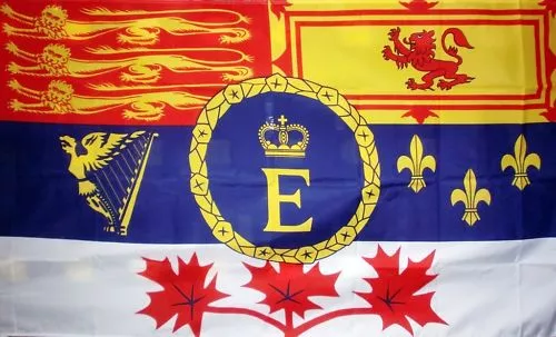 CANADIAN ROYAL STANDARD FLAG 5X3 Canada Queen ROYALTY