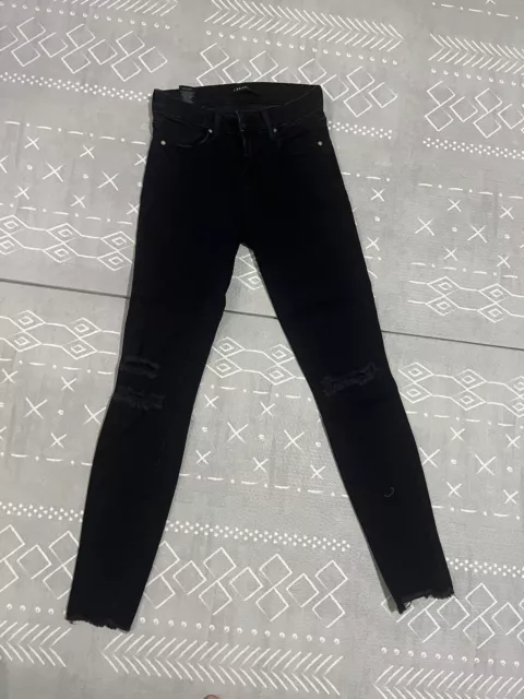 J brand cropped skinny jeans womens blue mercy dark wash stretch Size 24