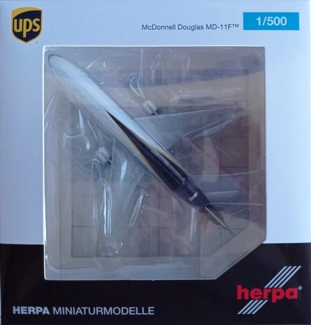 HERPA - Avion de ligne commercial – BOEING 727-200F UPS Airlines - 1/500 - HE HERPA - Avion de ligne commercial – BOEING 727-200F UPS Airlines - 1/500 - HE