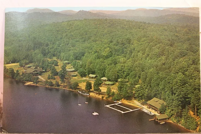 New York NY Raquette Lake Girls Camp Aerial Postcard Old Vintage Card View Post