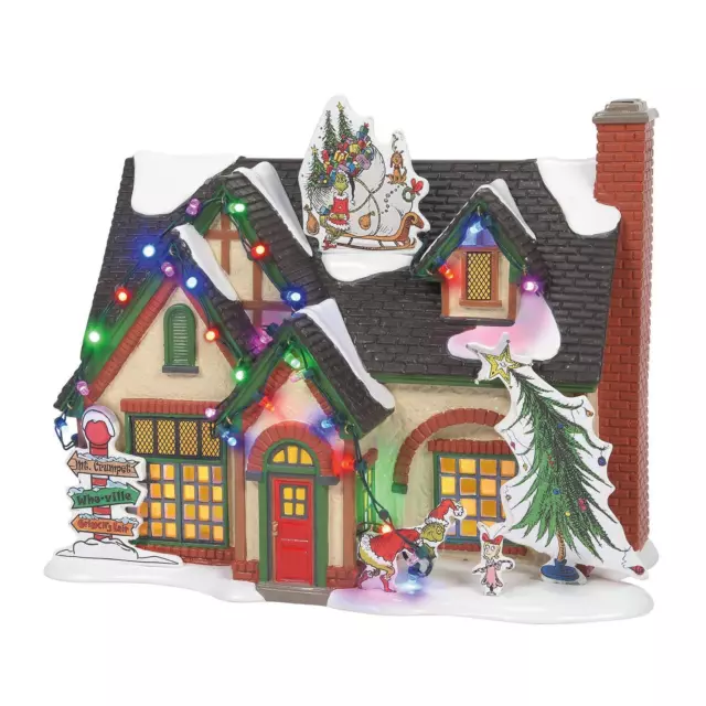Department 56 Original Snow Village The Grinch Themed House 6011416