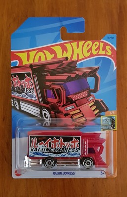 Hot Wheels Raijin Express Red HW Haulers 2023 1/5 10/250 Case A Treasure Hunt TH
