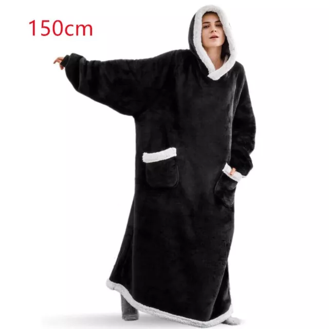 Felpa con cappuccio plaid coperta Inverno caldo vestiti domestici donne uomini 18