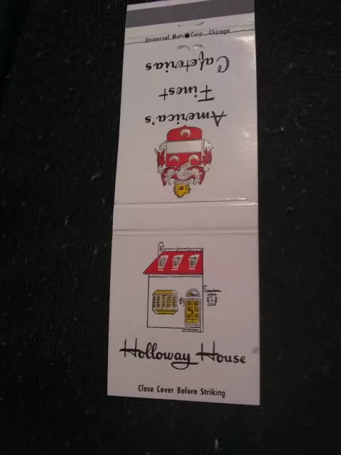 Vintage Matchbook C14 Collectible Ephemera Chicago Illinois Holloway house