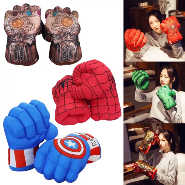 Guanti Da Supereroe Bambini Smash Mani Hulk Ironman Pugni Boxing Pugni Giocattolo Regalo Uk