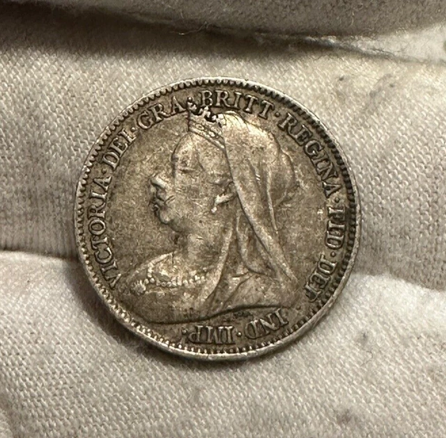 1901 GREAT BRITAIN SIXPENCE KM-779 SILVER Combined shipping! B1929