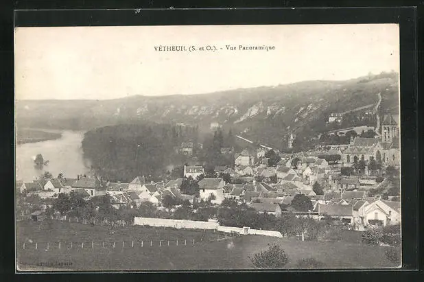 CPA Vètheuil, Vue Panoramique