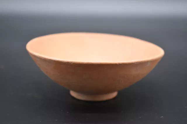 Small ancient Greek Helenistic terracotta bowl circa 200 BC