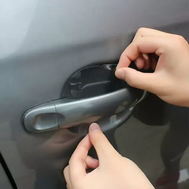 4pcs Clear Car Door Handle Films Protective Scratches Protector Accessories