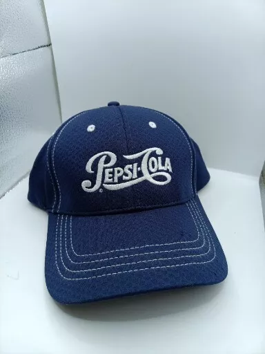 Vintage Pepsi~Cola Pepsi Mesh Snap Back Hat TRUCKER CAP Navy Blue 2