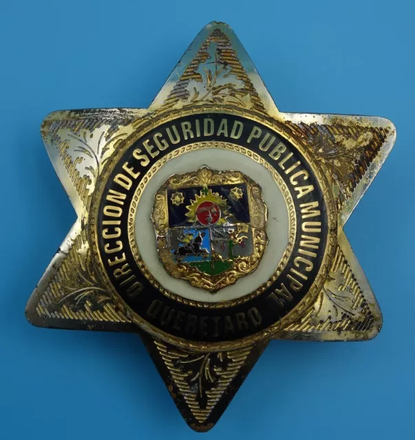 Q63, OBSOLETE Direccion De Seguridad Publica- Queretaro- Mexican Police badge.