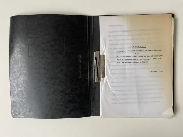 Robert Shelton Movie Script Passport Bob Dylan 1974