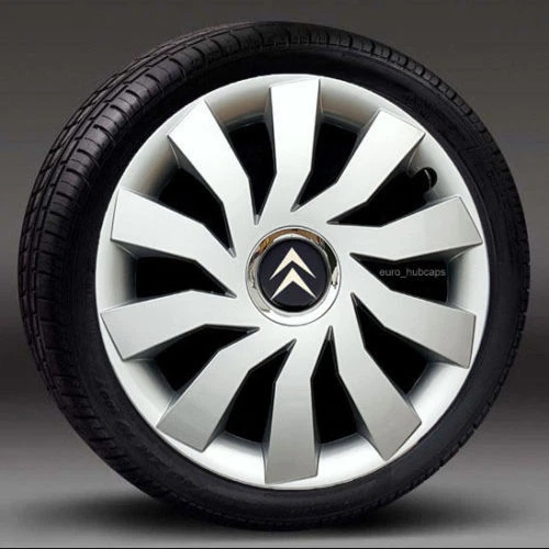 Finiture ruote 4x15", Coprimozzo, Copri per adattarsi a Citroen Berlingo (Quantità 4)