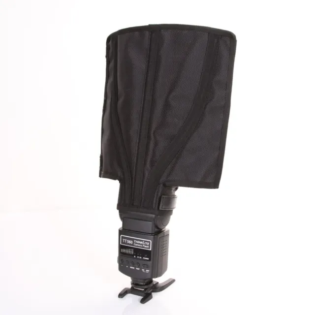 Foldable Speedlight Reflector Snoot Sealed Flash Diffuser For DSLR Canon Nikon