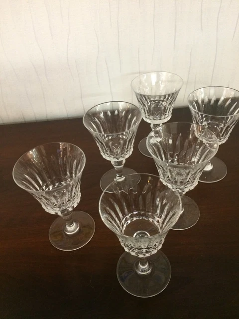 Lot De 9 Verres A Eau En Cristal Baccarat Modèle Athénienne No St Louis